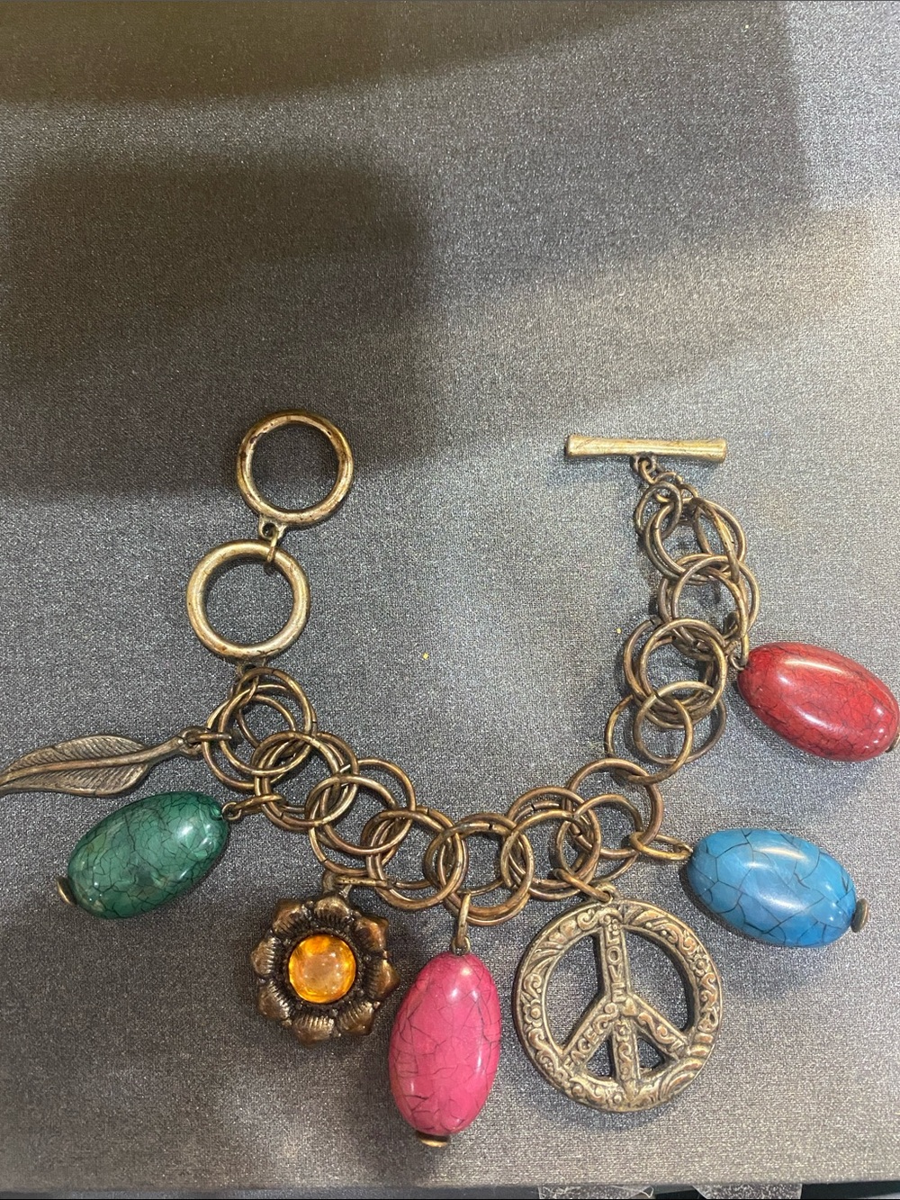 Vintage Charm Bracelet 7 inch